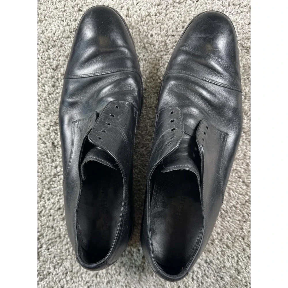 Cole‎ Haan x NikeAir Mens Oxford Black Dress Shoes Lace Up C09860 Size 13 Read